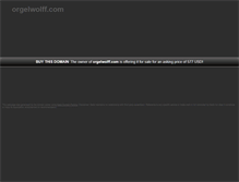 Tablet Screenshot of orgelwolff.com